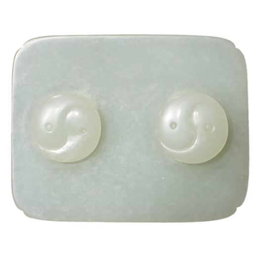 明代 太极图扣玉带板 商品图5