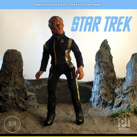 现货 Mego 星际迷航 发现号 萨鲁 8英寸 挂卡 可动人偶