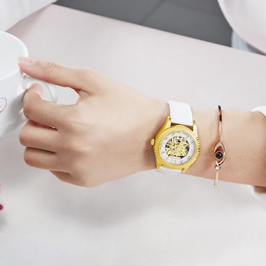【授权产品】 2019新款送礼女表网红手表钻石镂空机械女表进口机芯女士手表 商品图2