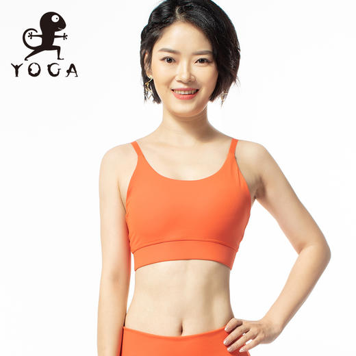 壁虎瑜伽《2103SY001》高弹轻薄瑜伽上衣 （有胸垫）清仓不退不换 商品图0