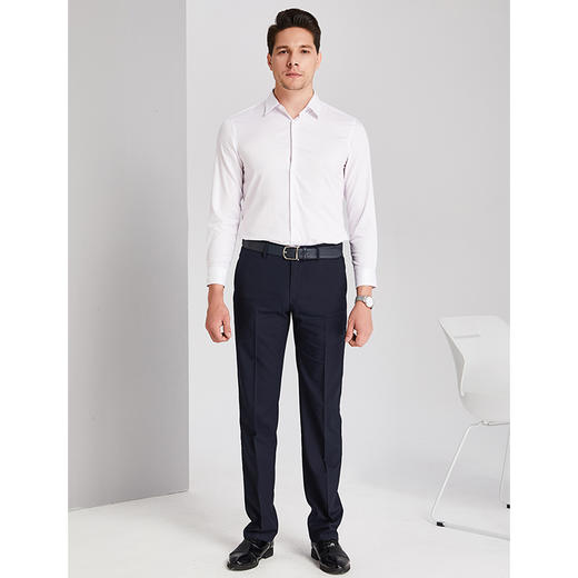 YvesFigarau伊夫·费嘉罗秋冬100%棉商务休闲简约舒适透气长袖衬衫860316 商品图2