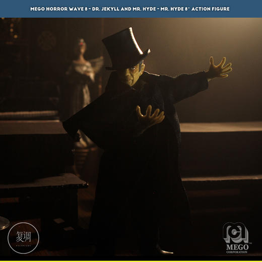 现货 Mego 化身博士 海德先生 Jekyll & Hyde 8英寸挂卡 商品图2