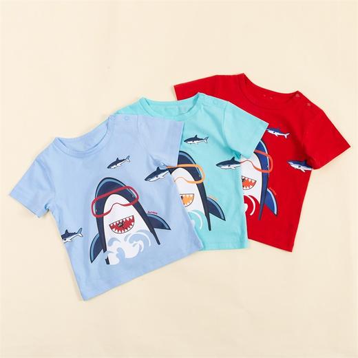 贝贝怡男童可爱卡通印花上衣短袖T恤212S2704
 商品图3