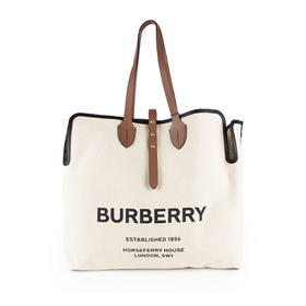 BURBERRY 巴宝莉 女士The Belt - 大号柔软棉质帆布贝尔特包 米色 8031319 A1212