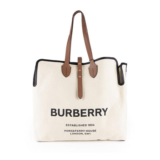 BURBERRY 巴宝莉 女士The Belt - 大号柔软棉质帆布贝尔特包 米色 8031319 A1212 商品图0