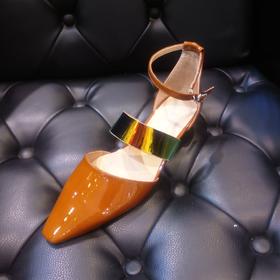 LFGJ 9504 设计师款牛皮平底尖头女鞋