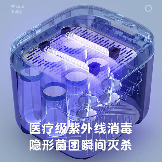 【大宇】【专为宝宝健康设计】韩国大宇紫外线奶瓶消毒飞利浦双管加持宝宝奶瓶衣物玩具消毒DY-XD13 商品图5