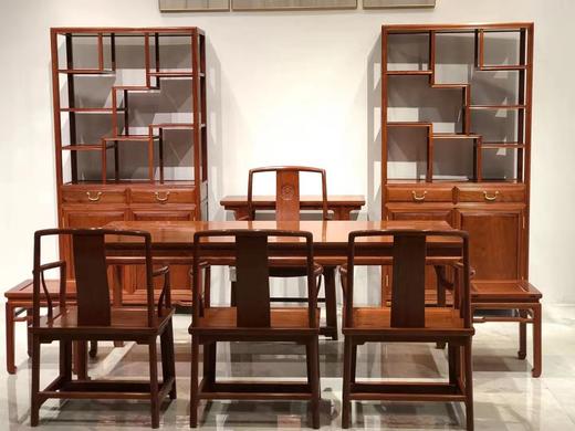 红桥红  家具严选  缅甸花梨（大果紫檀）  【极简 · 茶室十件套】 商品图0