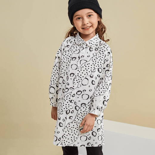 【特价清仓】龙之涵 亲子款呢两穿风衣裙 100%棉 婴幼儿A类标准 商品图4