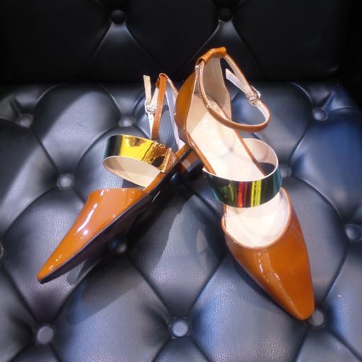 LFGJ 9504 设计师款牛皮平底尖头女鞋 商品图2