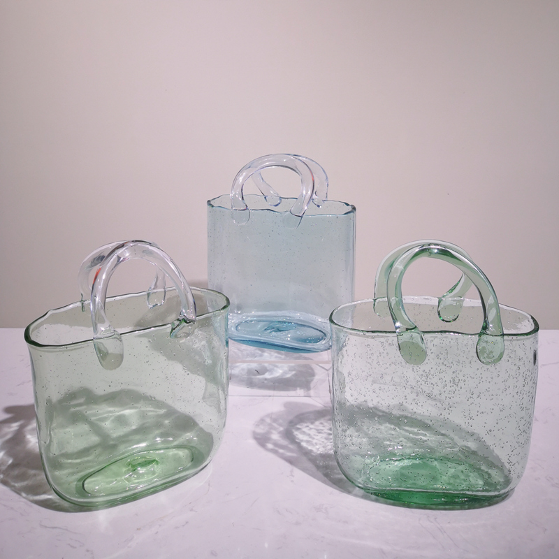 花篮手提包玻璃花瓶单拍链接