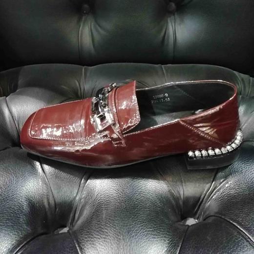 lfgj jeans AJ101 真皮中口低跟方头方跟乐福鞋 商品图7