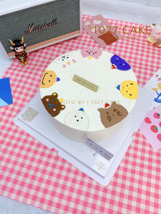 1027CAKE |  动物排排坐 动物蛋糕 手绘 商品图2