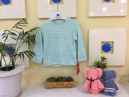 芬亚尔春童衣素色镂空套头衫FYE-F206 商品图1