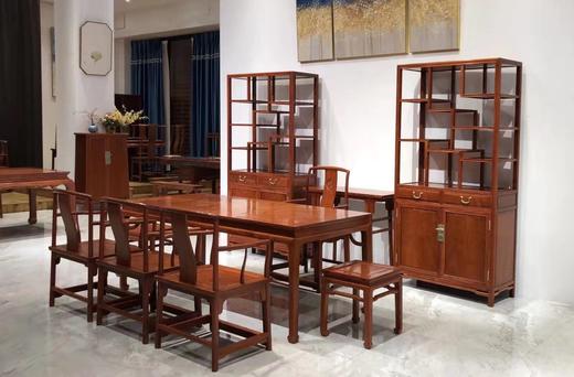红桥红  家具严选  缅甸花梨（大果紫檀）  【极简 · 茶室十件套】 商品图4