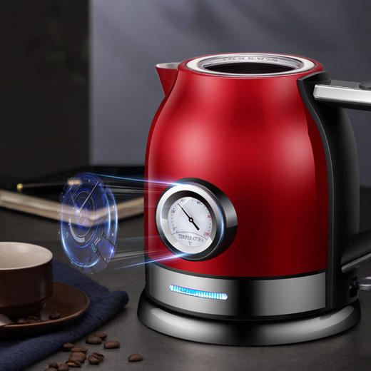 【迈卡罗】迈卡罗家用电热水壶自动断电304不锈钢烧水壶MC-3076 商品图1