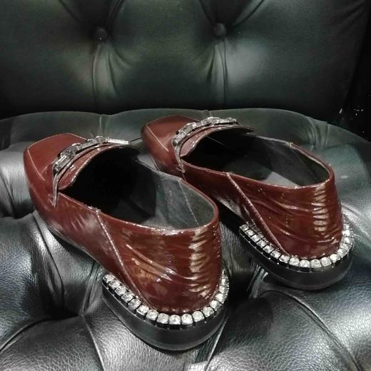 lfgj jeans AJ101 真皮中口低跟方头方跟乐福鞋 商品图9