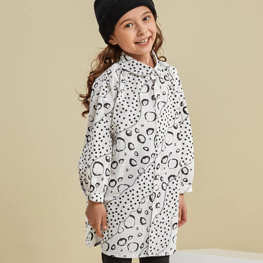 【特价清仓】龙之涵 亲子款呢两穿风衣裙 100%棉 婴幼儿A类标准 商品图1