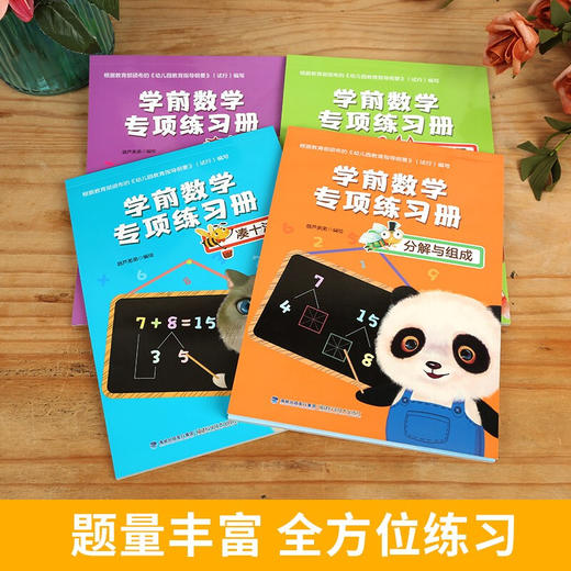 学前数学专项练习册(套装共4册) 幼小衔接 3-6岁 HL 商品图2