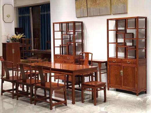 红桥红  家具严选  缅甸花梨（大果紫檀）  【极简 · 茶室十件套】 商品图1
