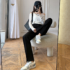「“大象腿”福音」轻松遮肉  适合各种腿型！2024爆款新春西装裤 垂感舒适高腰开叉直筒裤 显高显瘦 秒变大长腿 小个子也能穿的显瘦显高神裤 商品缩略图11