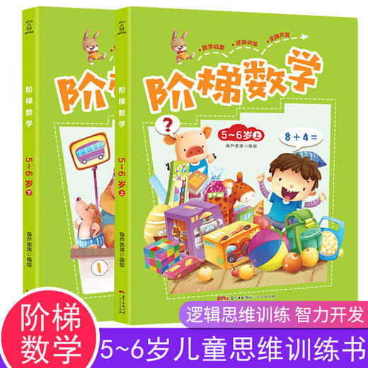 阶梯数学：5-6岁（套装共2册） 幼小衔接 3-6岁 HL 商品图1