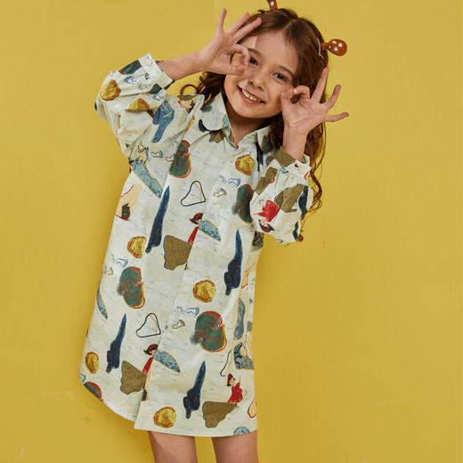 【特价清仓】龙之涵 亲子款呢两穿风衣裙 100%棉 婴幼儿A类标准 商品图7