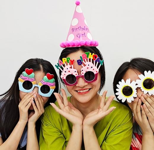 粉色派酷眼镜+粉色绒球帽组合（各一个） 商品图3