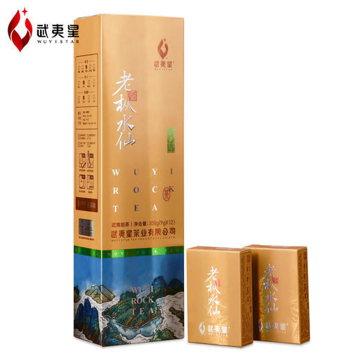 武夷星老枞水仙竖条装108g武夷山武夷岩茶乌龙茶特级茶叶浓香型 商品图1