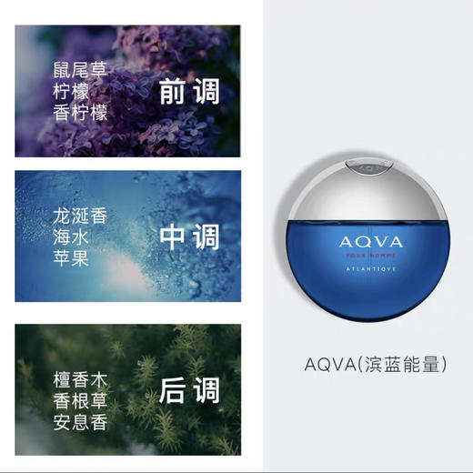意大利 BVLGARI宝格丽 碧蓝/滨蓝 海洋男士淡香水 50ml/100ml 商品图8