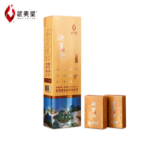 武夷星竖条装铁罗汉108g武夷名枞武夷岩茶特级乌龙茶武夷山茶叶 商品图1
