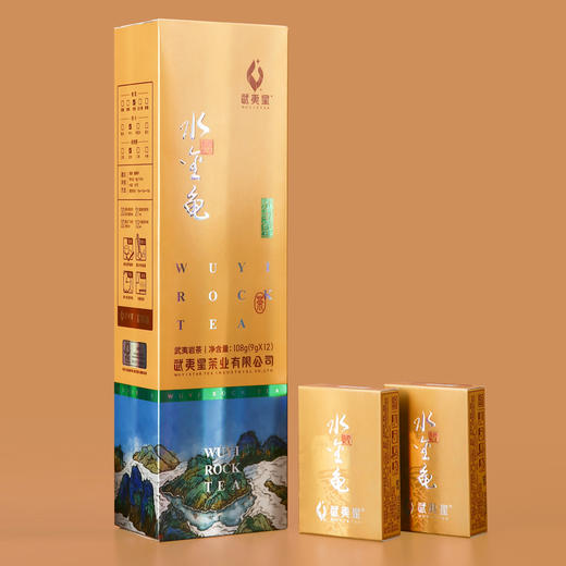 武夷星水金龟竖条装108g武夷岩茶武夷名枞特级乌龙茶茶叶浓香型 商品图4