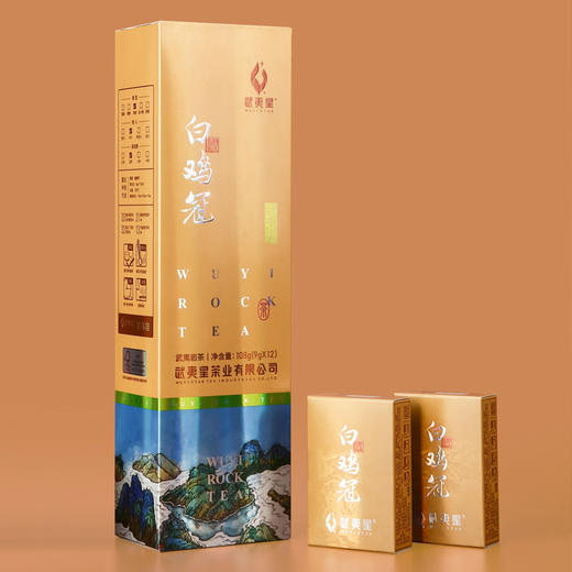 武夷星竖条装白鸡冠四大名枞特级乌龙茶武夷名枞茶叶108g浓香型茶 商品图2