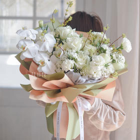 《兰亭集序》-白色蝴蝶兰花束