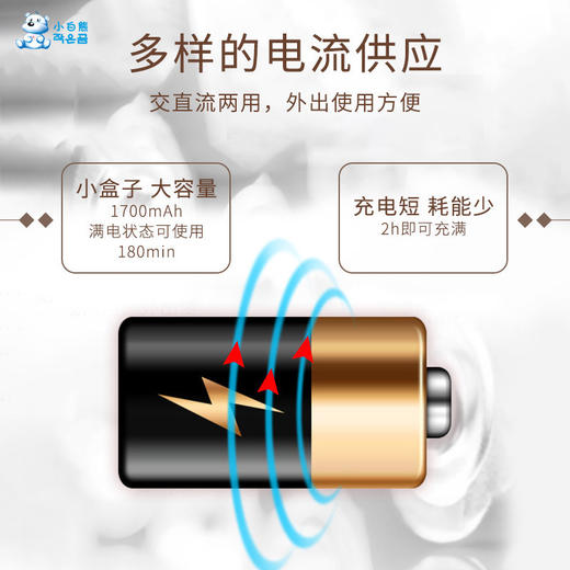 小白熊电动吸奶器孕妇产后按摩挤奶器自动吸乳器无痛吸奶便携0851 商品图2