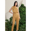 【胡枝子】古铜黄高腰烟管长裤/00094C 商品缩略图1