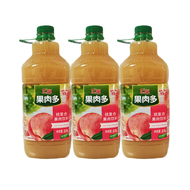 [饮料]汇源果肉多桃复合饮料2.5L