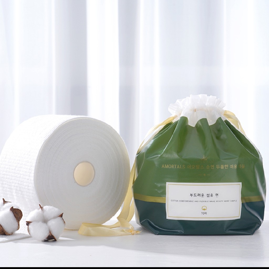 尔木萄加厚纯棉卷筒洗脸巾70片加厚型