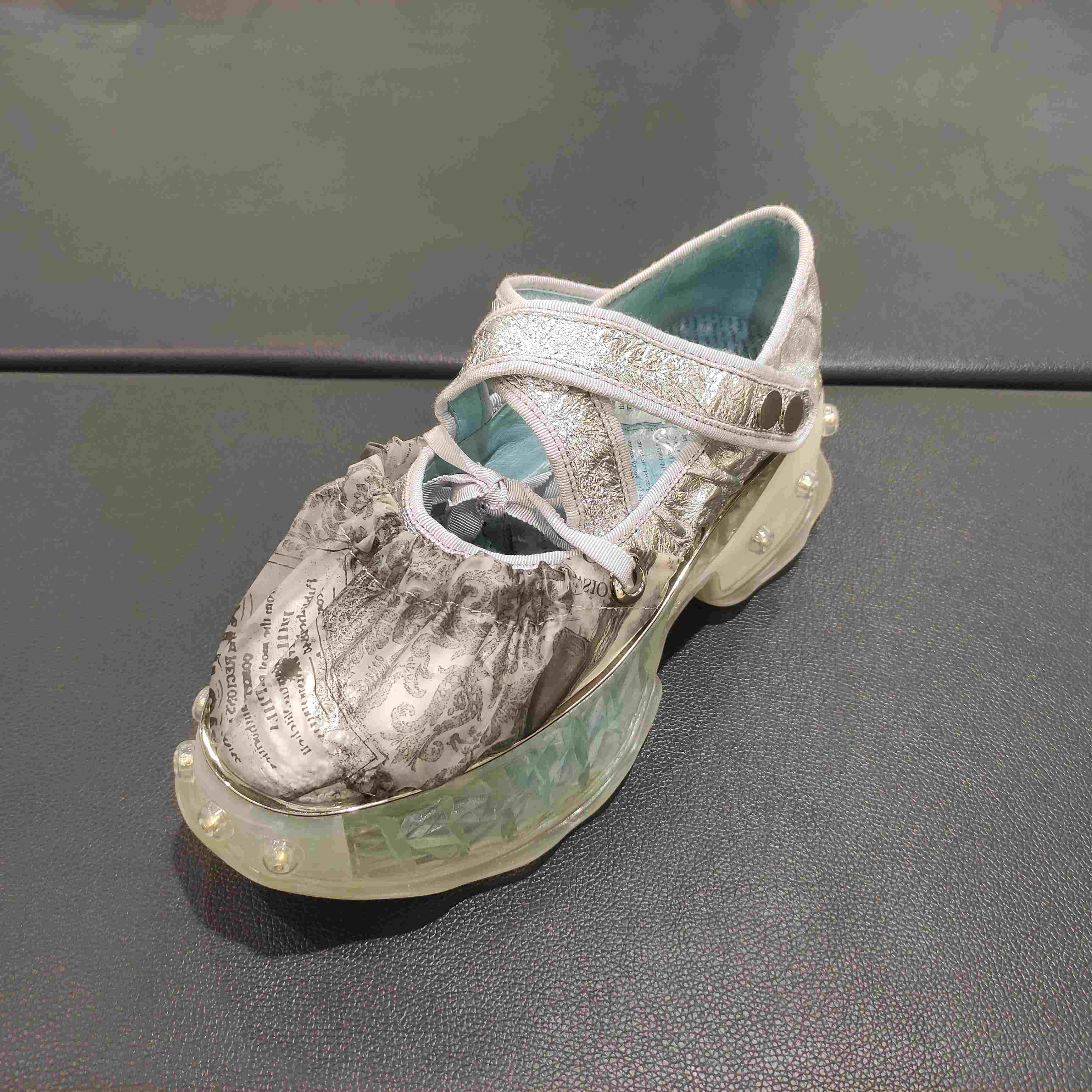 lFGJ 4838春季松糕鞋网红潮个性包头凉鞋时尚厚底老爹鞋