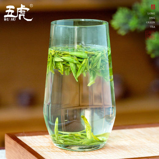 茶叶 龙井 绿茶  明前龙井 浓香型 茶饮 五虎 500g 商品图4