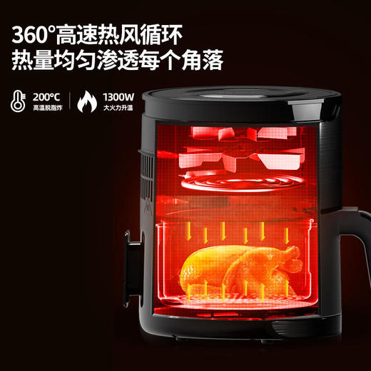 【迈卡罗】迈卡罗空气炸锅家用多功能电炸锅4.5升大容量无油煎炸锅MC-KL455 商品图3