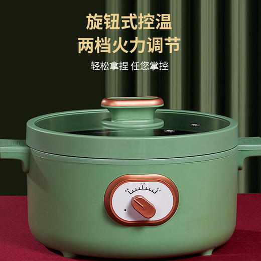 【迈卡罗】迈卡罗多功能电火锅多用途锅年货价锅不粘锅电煮锅3L电火锅MC-HG316 商品图0