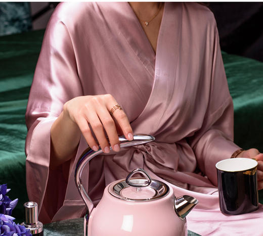 【北鼎】Buydeem/北鼎K203蜜桃粉电水壶304不锈钢自动断电电热水壶 商品图5