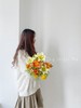 【气象站台】黄天霸百合3朵 橙色非洲菊1 橙色香雪兰3 橙色水仙百合2 橙色洋牡丹2 送黄莺草3（往后余生设计） 商品缩略图5