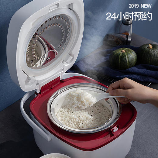 【迈卡罗】迈卡罗脱糖电饭煲，低糖电饭锅，家用多功能陶瓷蒸饭米汤分离智能低糖饭煲（MC-5080白色款） 商品图5