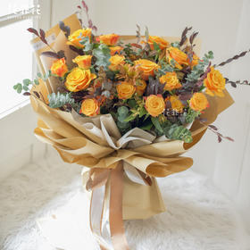 《花楸树下》-阳光暖色系花束