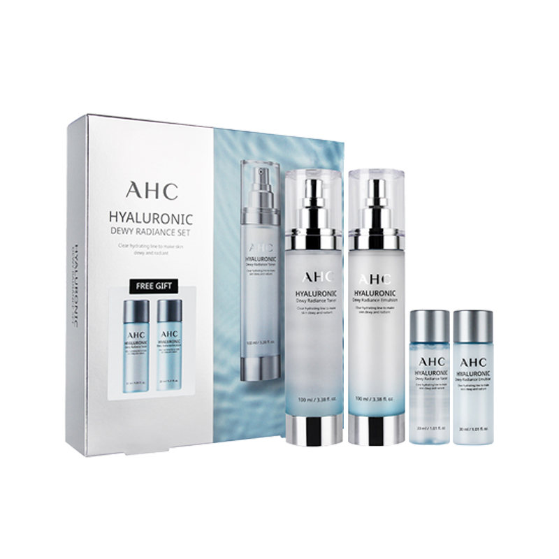 AHC 玻尿酸神仙水套盒爽肤水乳液补水保湿清爽水乳护肤套装