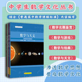 中学生数学文化丛书  初等数学名题鉴赏+数学与游戏+数学与天文+数学与绘画 丛书主编谢明初 初中数学课外阅读