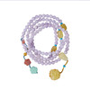 粉紫色锂辉石真宝石多圈搭配巧思手链手串珠串女 商品缩略图4