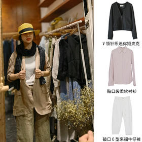 211sy089宽松大口袋西装